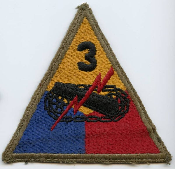 WW2 3rd Armored Division Patch (Greenback)