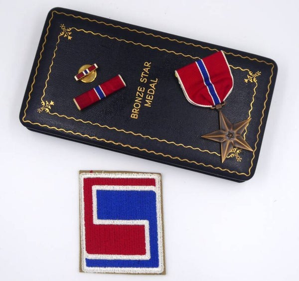 WW2 Cased & Named Bronze Star Medal, 271st Infantry Regiment, 69th Infantry Division (ETO)