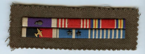 WW2/Korean War US 6 Piece "Theater Made" Ribbon Bar