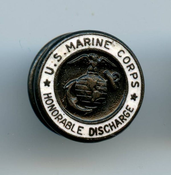 WW2 Honorable Service Discharge "U.S. Marine Corps" Lapel Pin