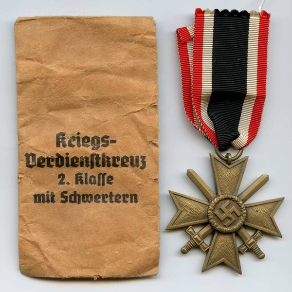 KVK 2nd Class with Swords & Packet by Roman Palme "87"