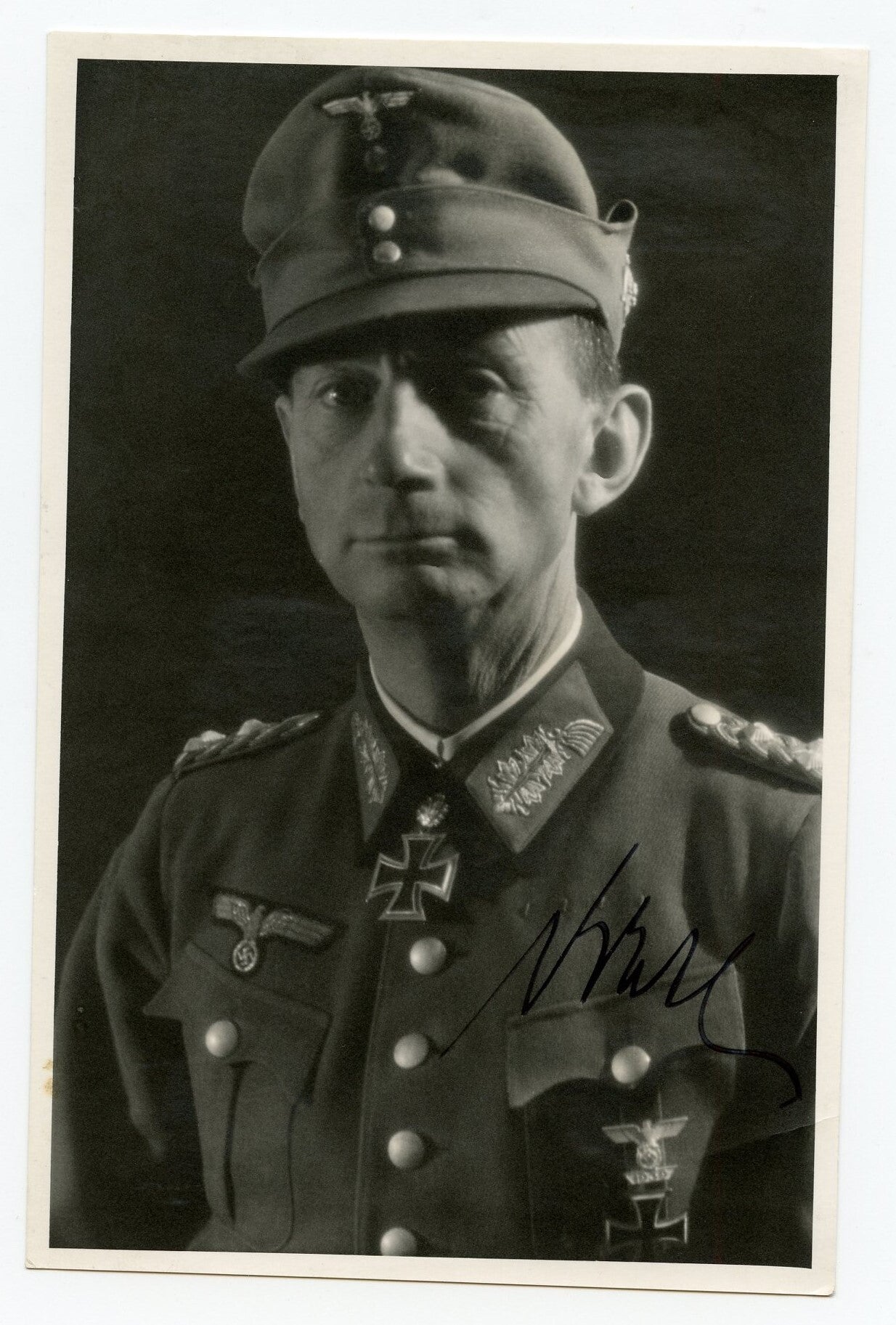 Wartime Signed Generaloberst Eduard Dietl Portrait Photo