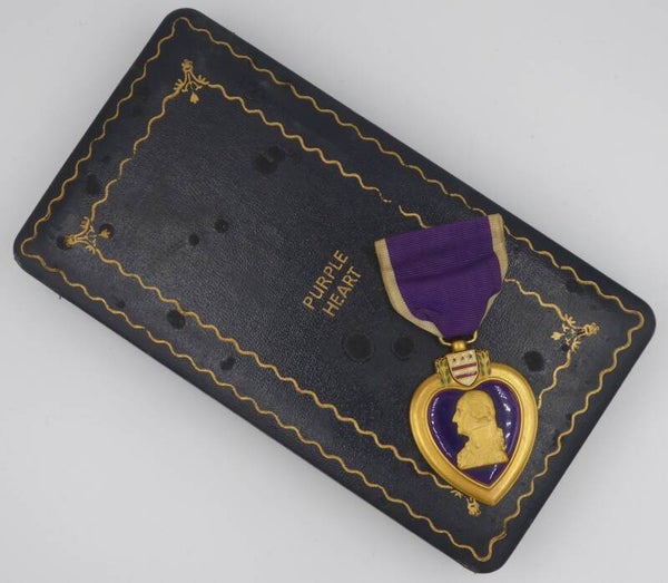 SOLD WW2 Cased Purple Heart Medal