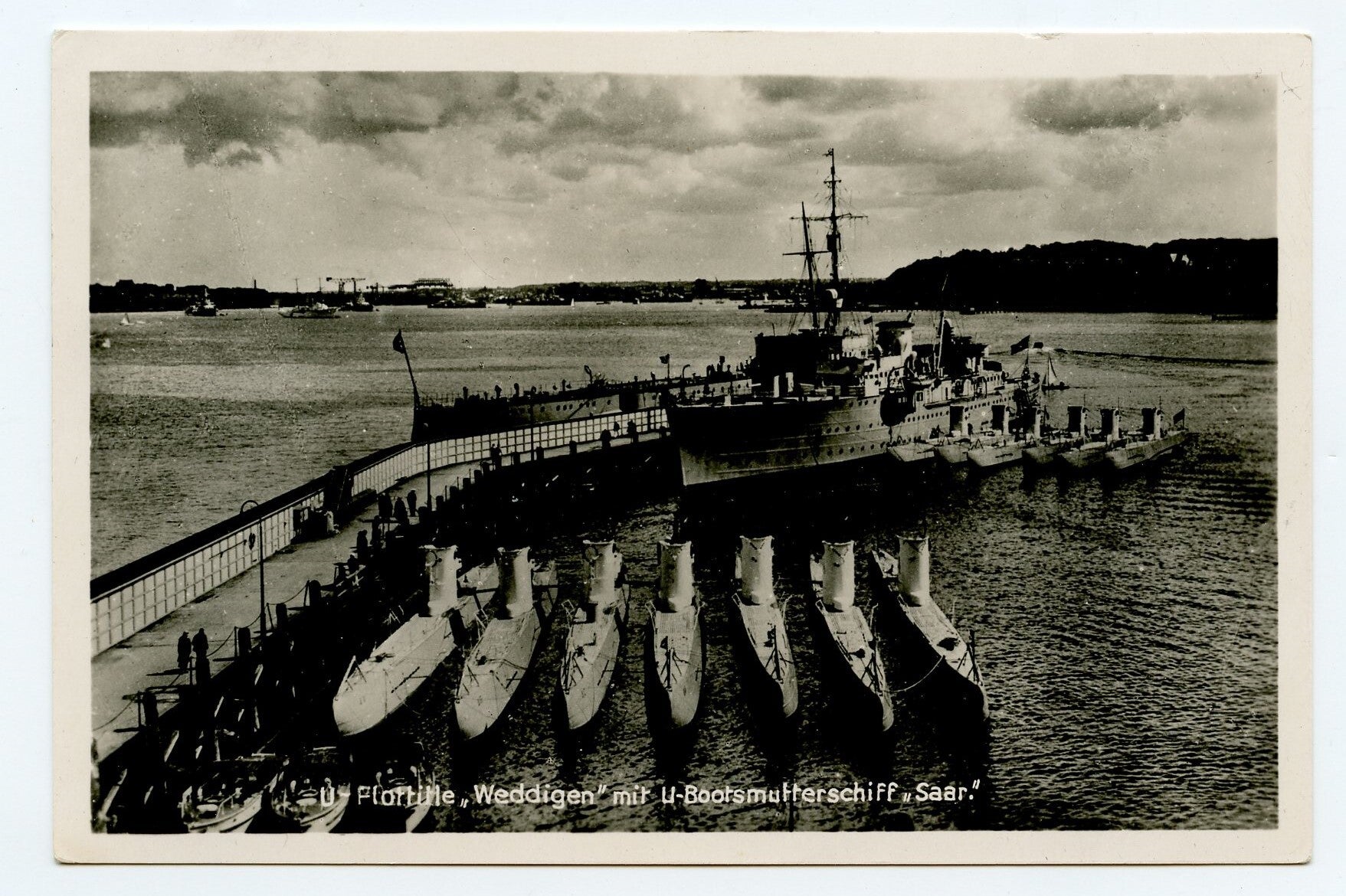 Postcard "U-Flottile Weddigen"