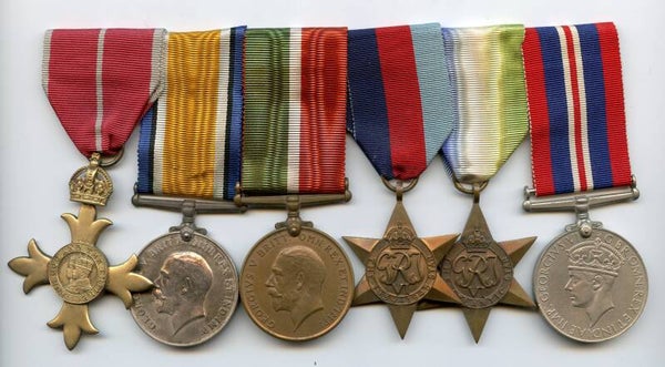 WW2 Researched 6 Piece British Medal Bar (Arctic PQ & QP Convoys)
