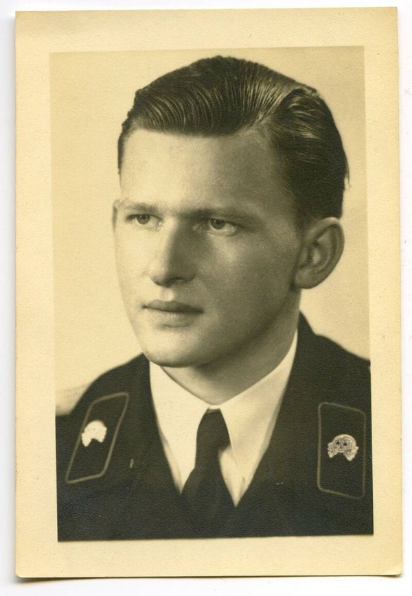 SOLD Portrait Photo Panzer Crew Member