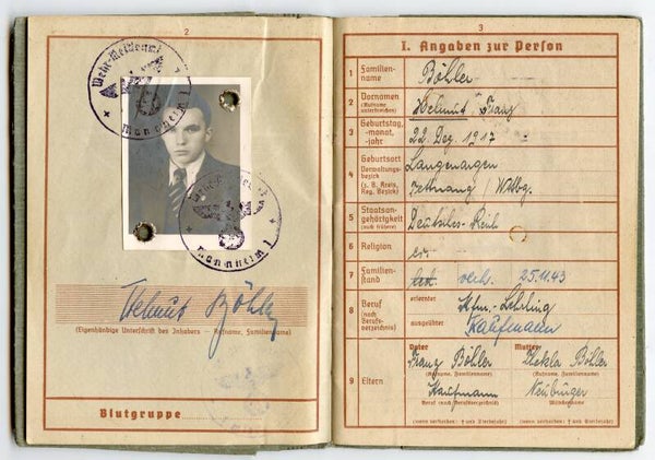 Flak Wehrpass - 3 Awards - 1945 Westfront