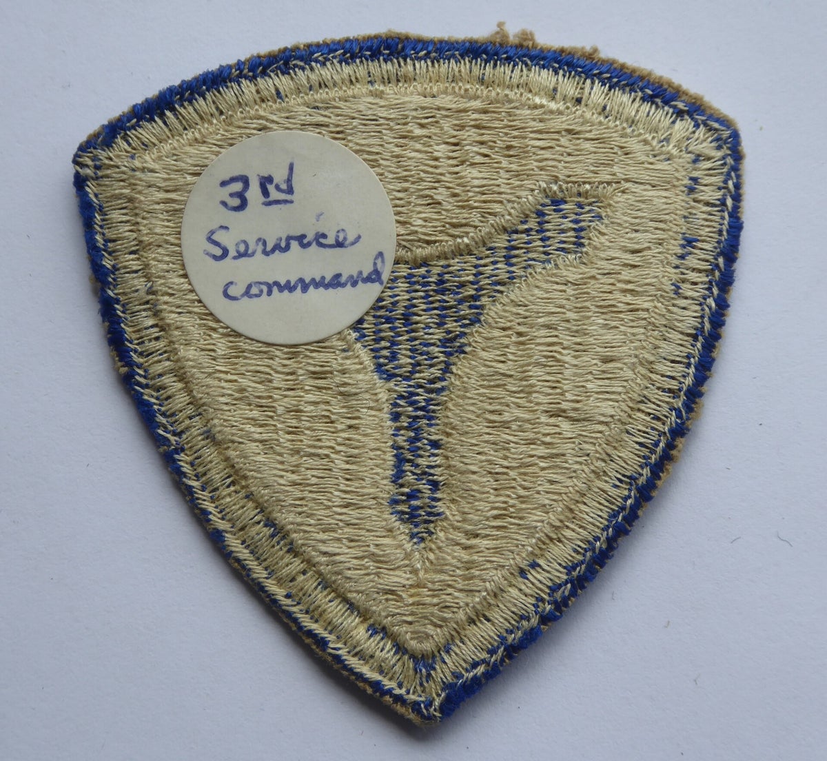 SOLD WW2 3rd Service Command Patch | Chasing Militaria