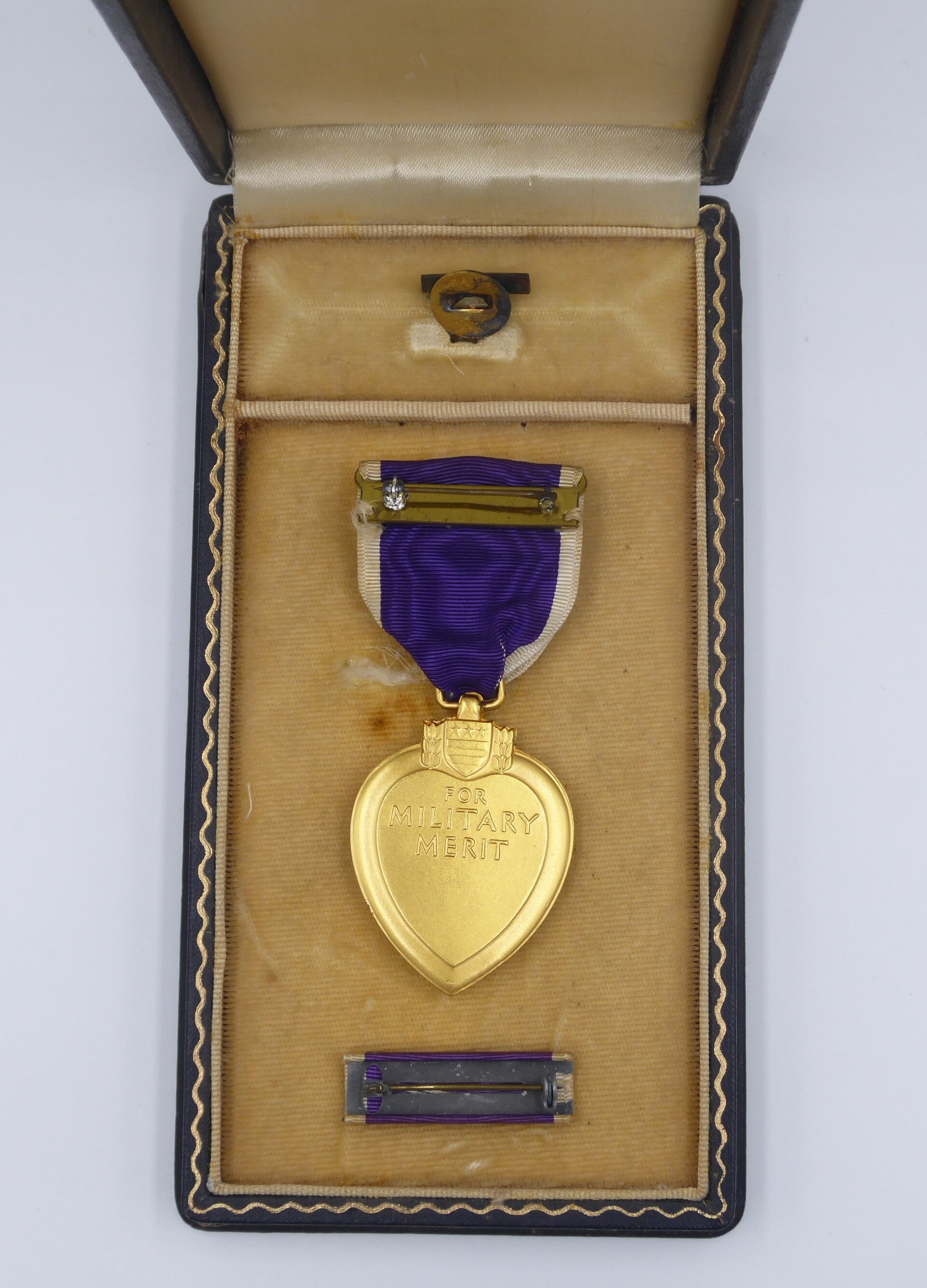 WW2 Cased Numbered Purple Heart Medal '341180' 1942 (Rex Products