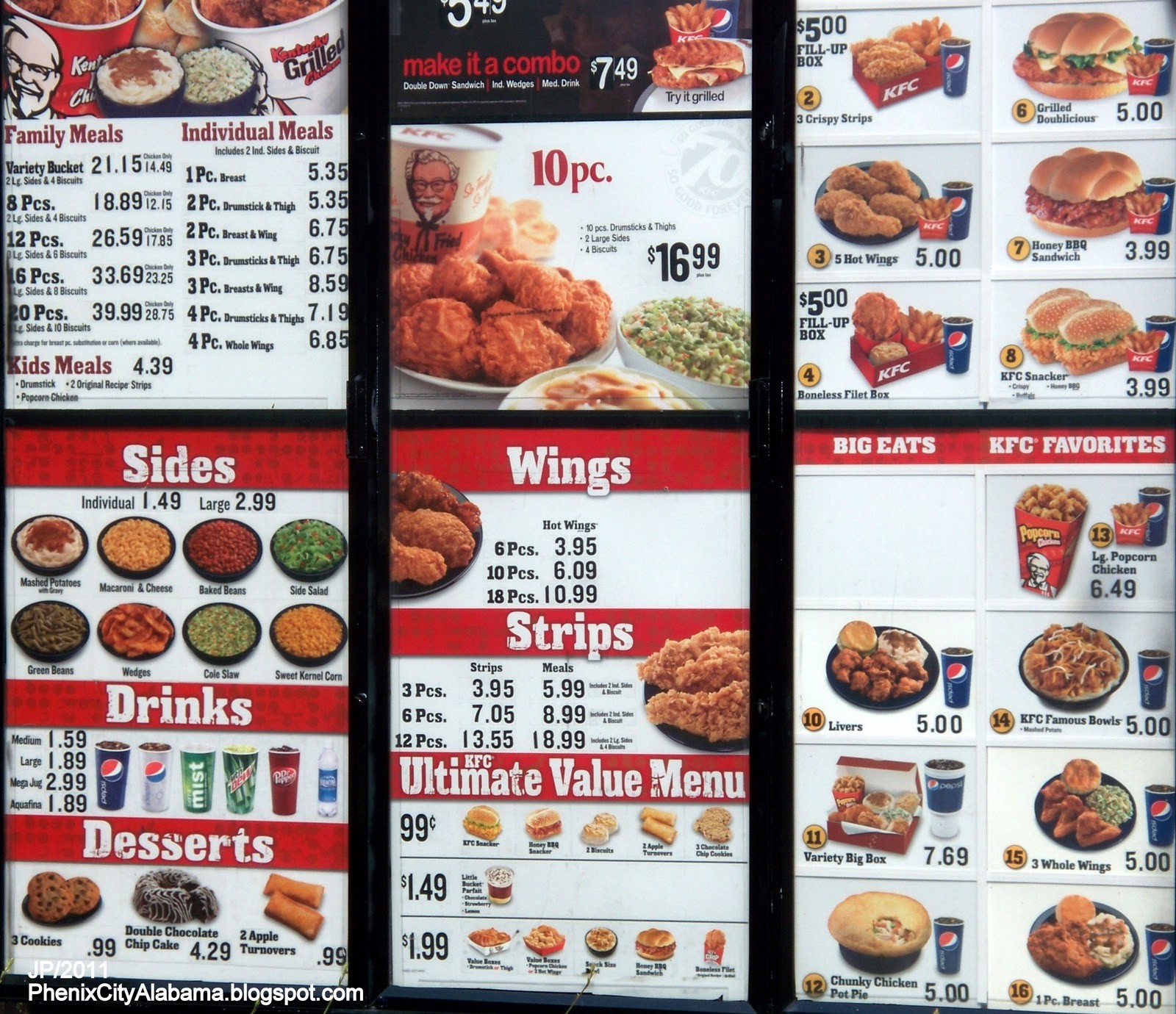 Menu Card | Kfc