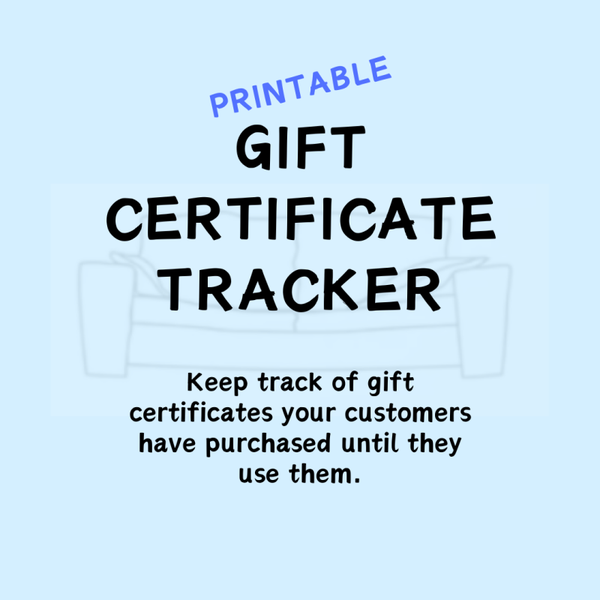 Gift Certificate Tracker