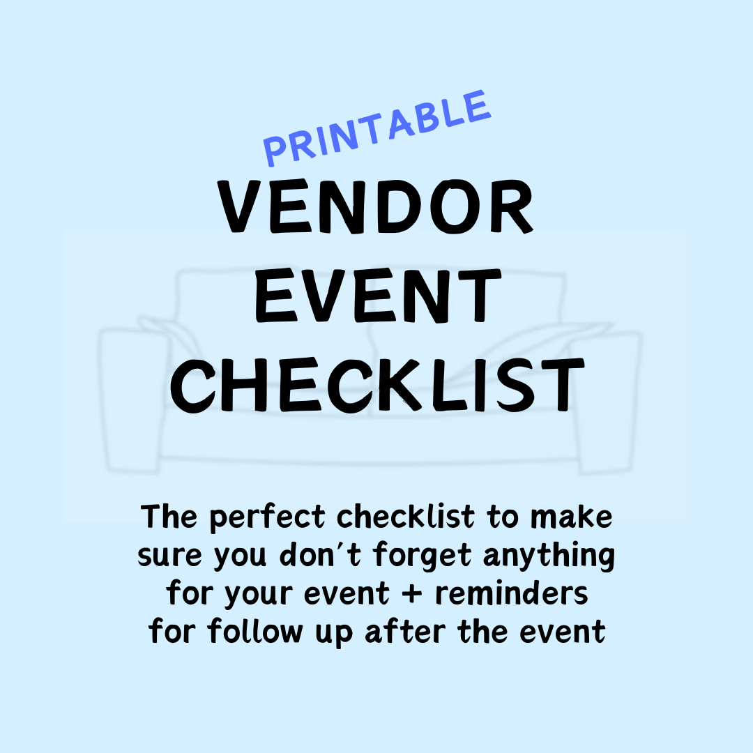 Vendor Event Checklist