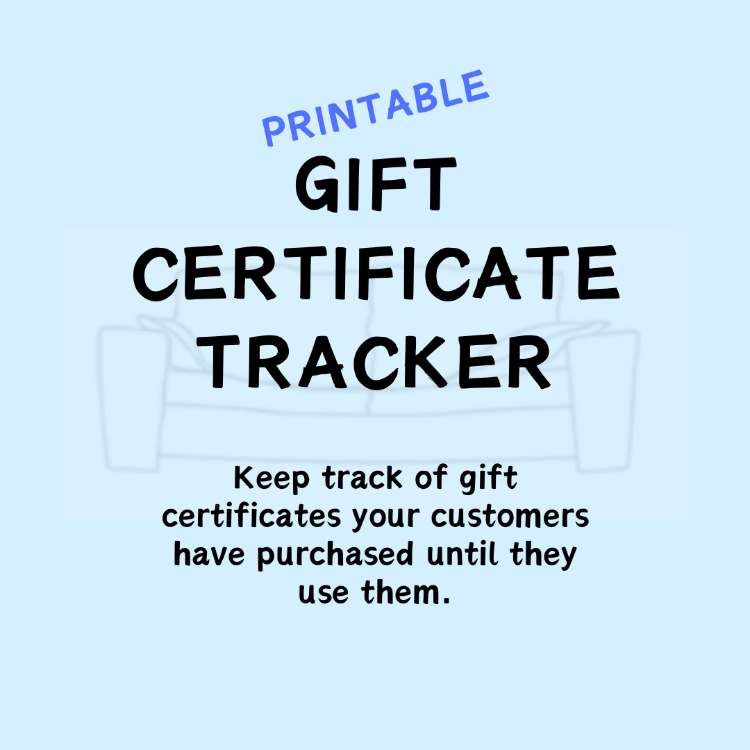 Gift Certificate Tracker