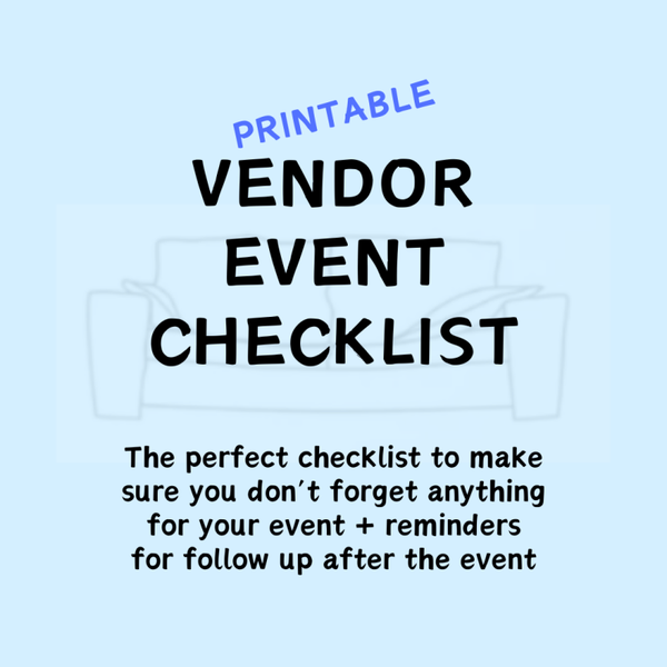 Vendor Event Checklist