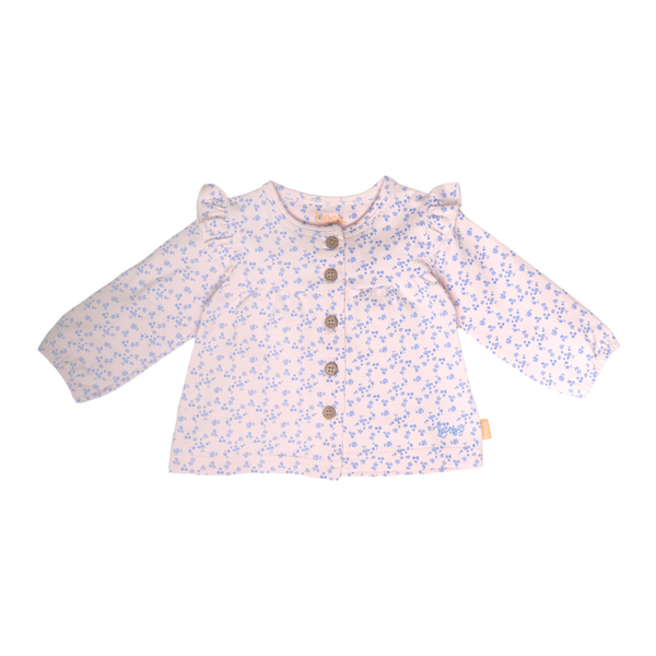 -50% B.E.S.S. Roze blouse met blauwe bloemetjes