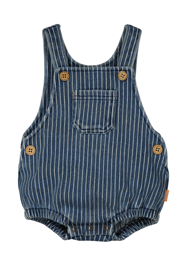 -50% B.E.S.S. Kort tuinbroekje denim gestreept