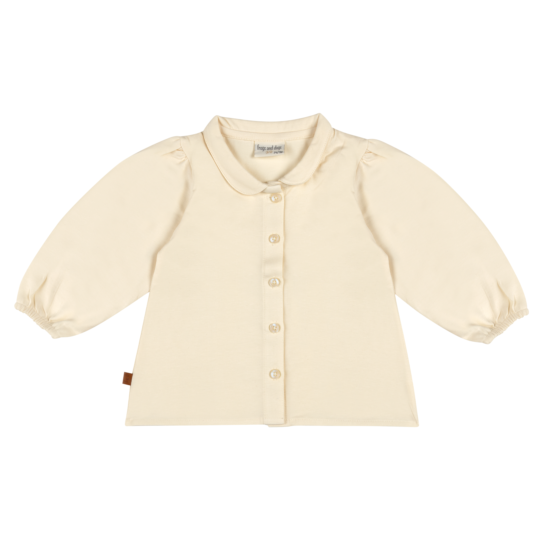 Frogs and Dogs Creme blouse