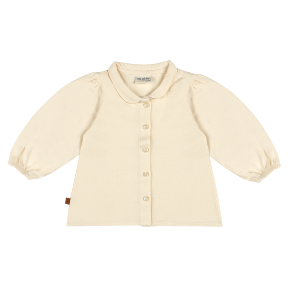 Frogs and Dogs Creme blouse