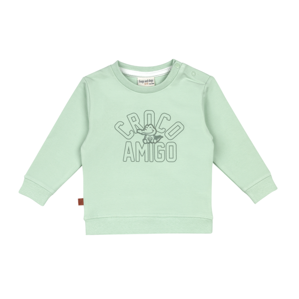 Frogs and Dogs Groene sweater - Crocodile