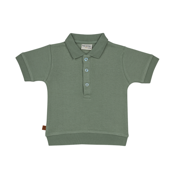 Frogs and Dogs Groene wafel polo - Crocodile
