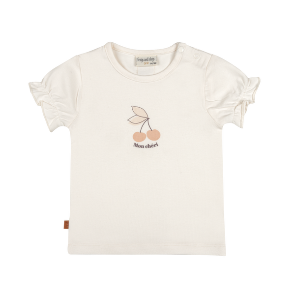 Frogs and Dogs Offwhite t-shirt Mon Chéri