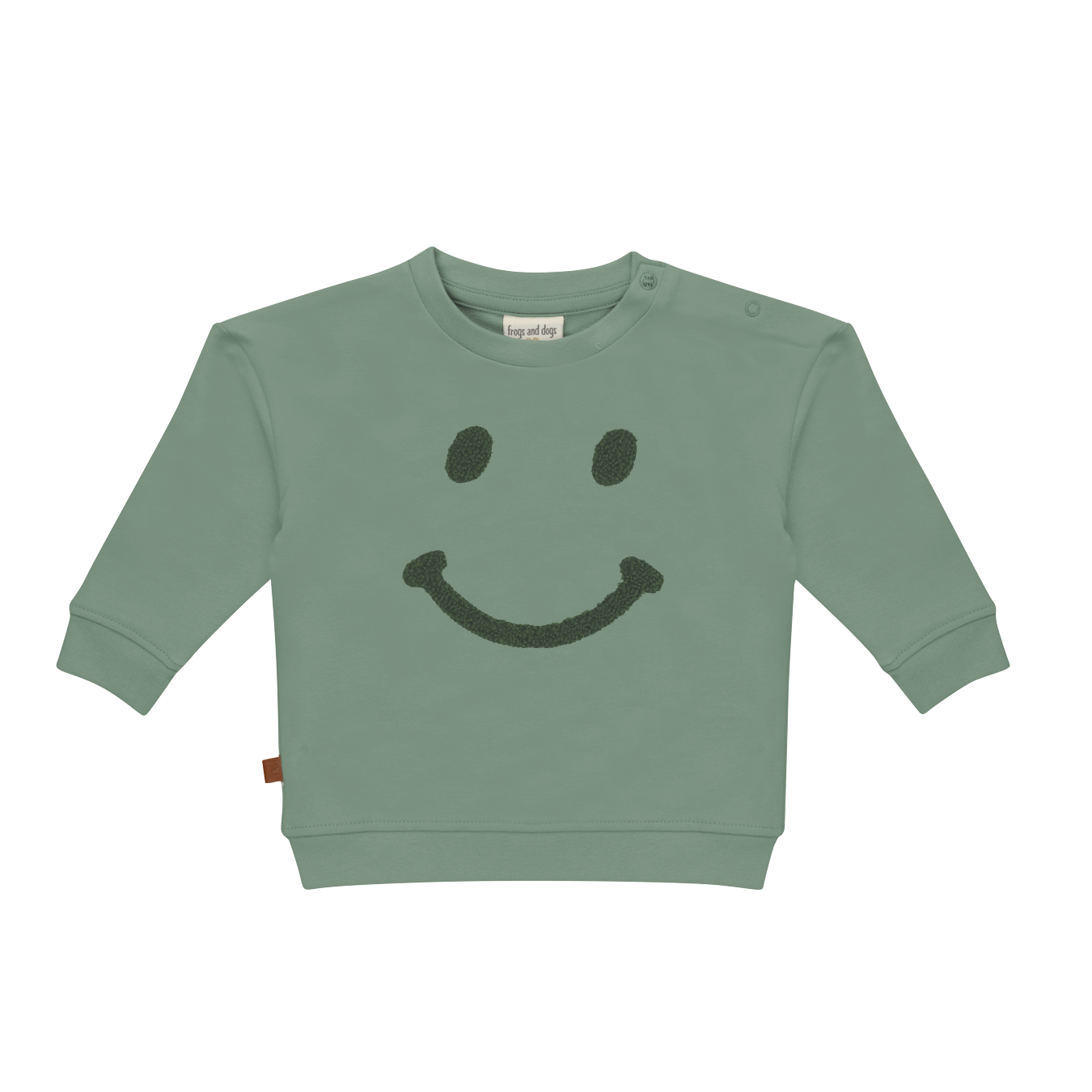 Frogs and Dogs Groene sweater Smile