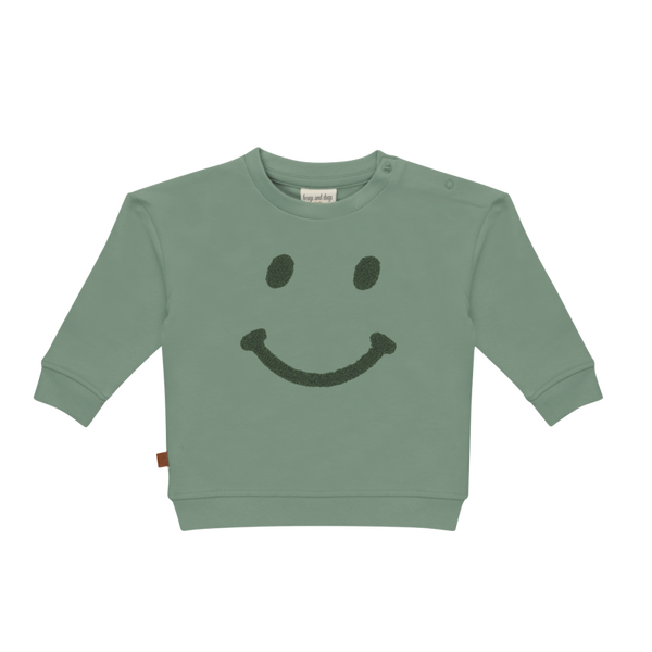 Frogs and Dogs Groene sweater Smile