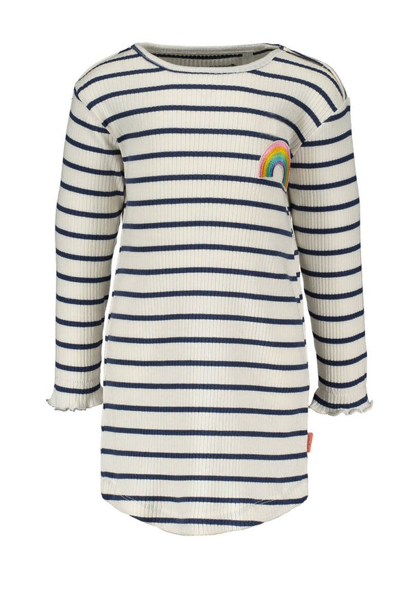 -70%  Bampidano Gestreepte rib jurk