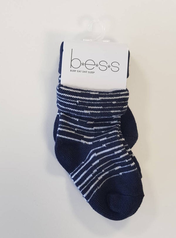 -25% B.E.S.S. 2-pack Sokjes Donkerblauw