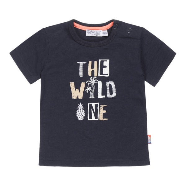 -70% Dirkje Donkerblauw t-shirt Wild One