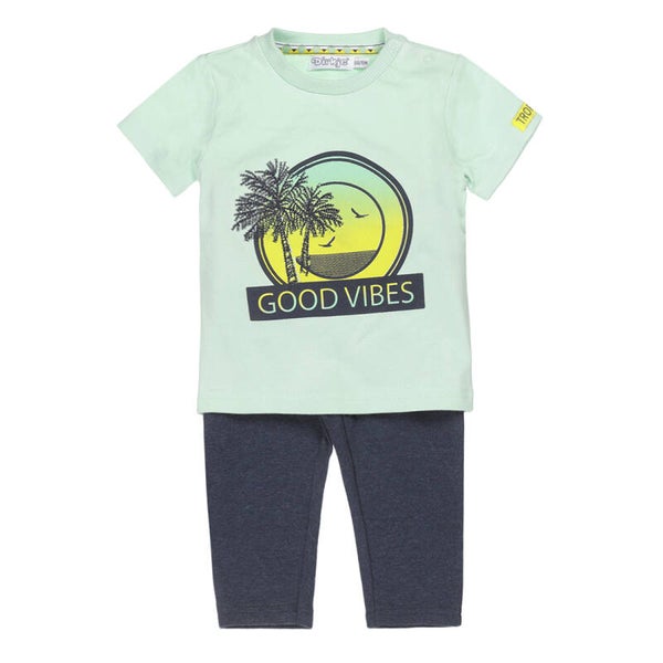 Dirkje Mint shirt Good vibes