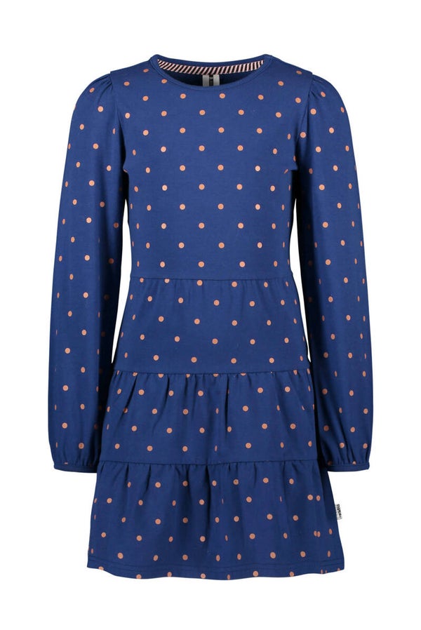 -70%  B.Nosy Blauwe jurk met stippen