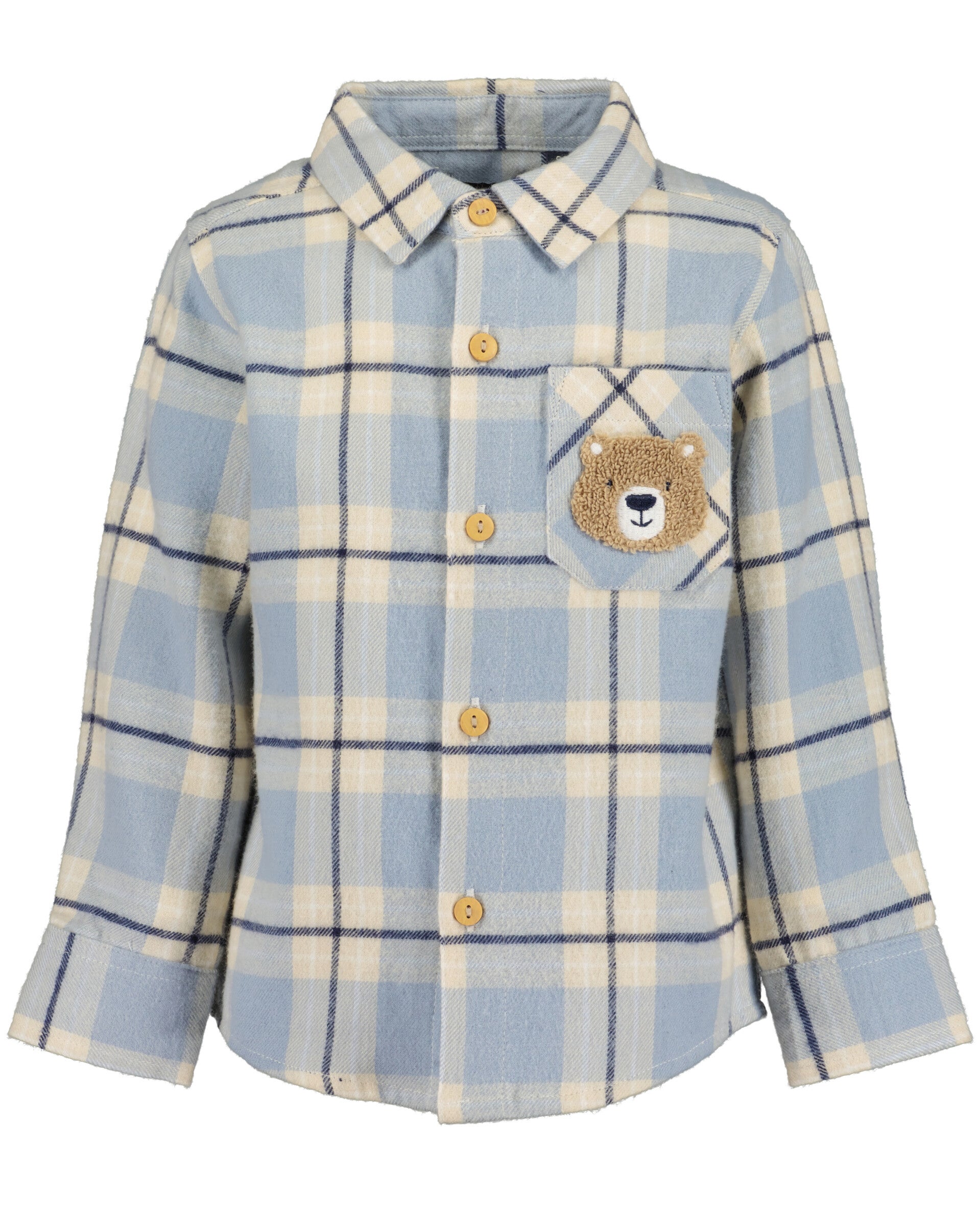 Blue Seven Blauw geruit overhemd