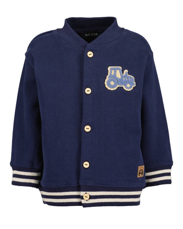 Blue Seven Donkerblauw vest tractor