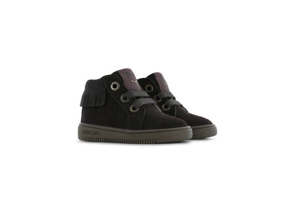Shoesme Donkerbruin schoentje met franjes