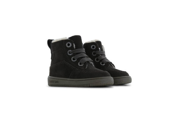 Shoesme Donkerbruine hoge sneaker