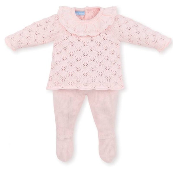 Mac Ilusion roze set met kraag