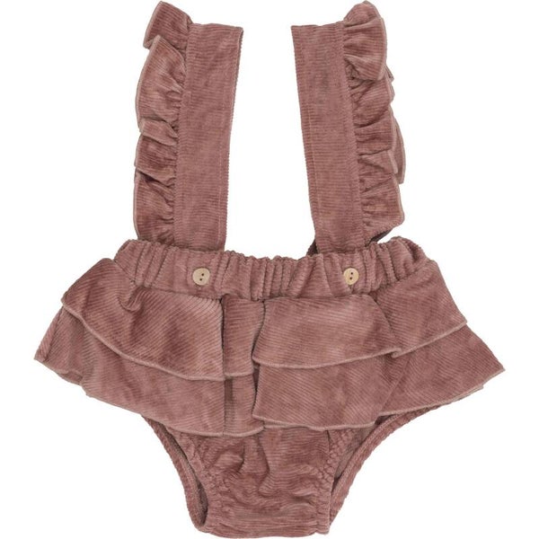 Klein Rib rok met bretels