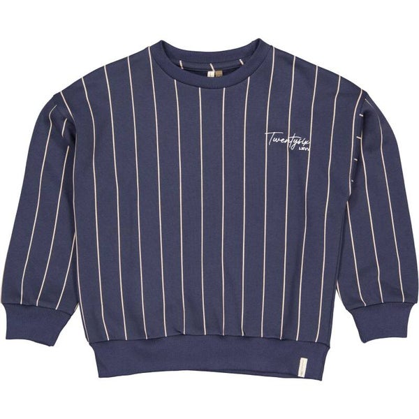 Levv Donkerblauw gestreepte sweater Day
