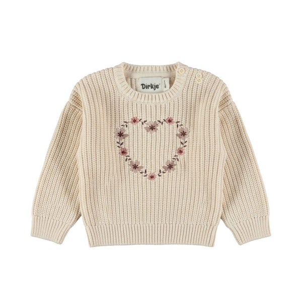 Dirkje Gebreide sweater hart