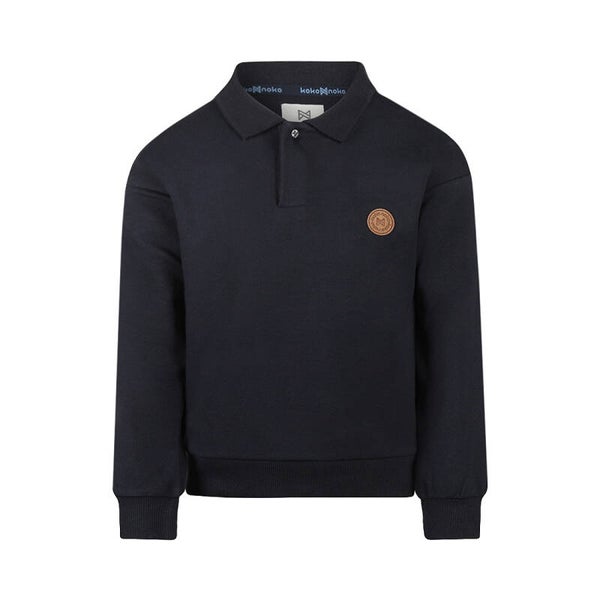 Koko Noko Donkerblauwe sweater polo