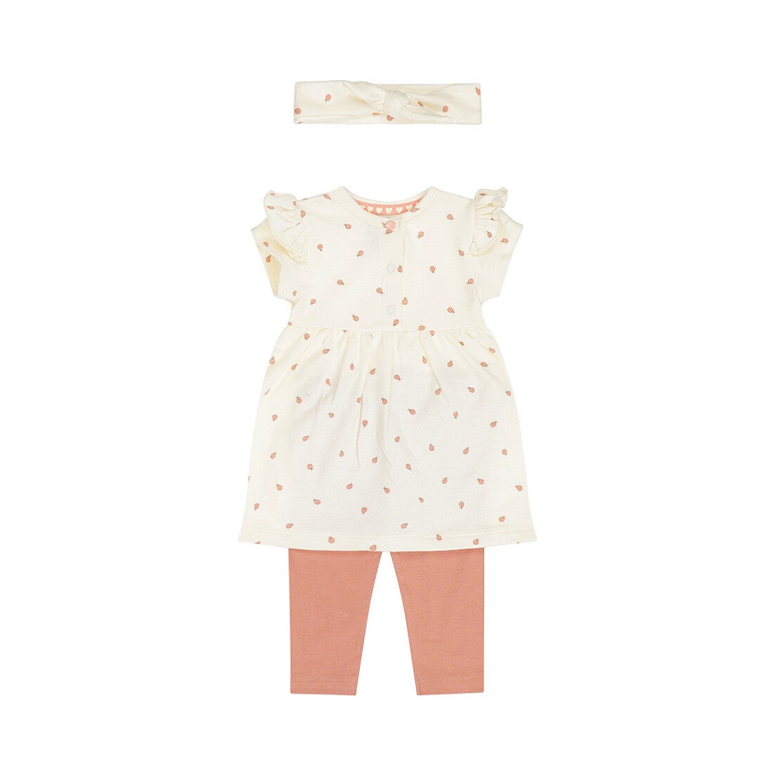 Dirkje 3-delige set; Jurk + legging + haarband