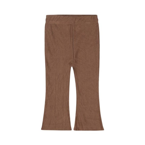 Dirkje Bruine rib flared broek