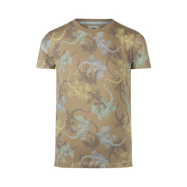 -50% Koko Noko Taupe t-shirt met salamanders