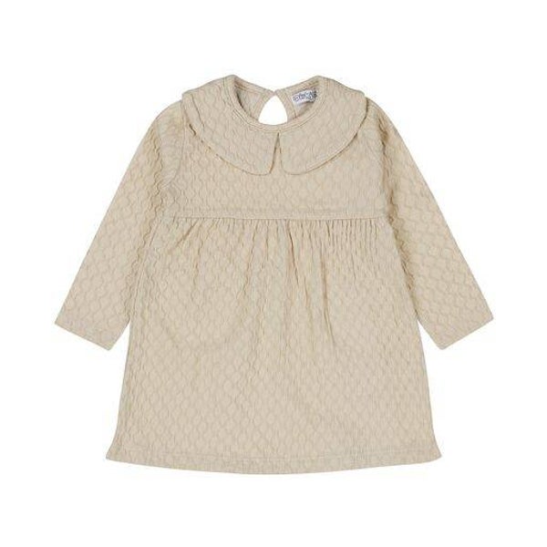 -50% Dirkje Beige jurk met kraagje