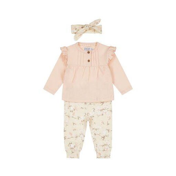 -50% Dirkje Lichtroze shirt met broek + haarband