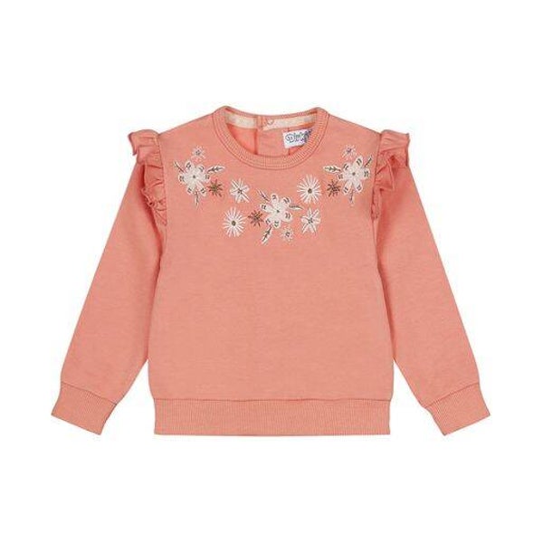 -50% Dirkje Roze sweater met bloemen