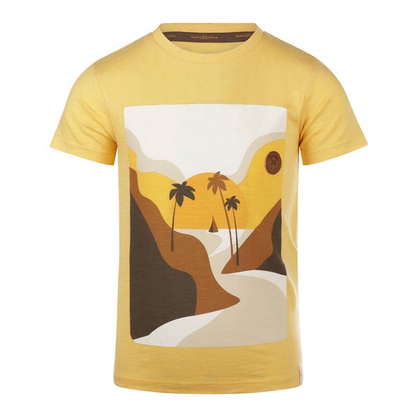 -50% Koko Noko Geel t-shirt met print