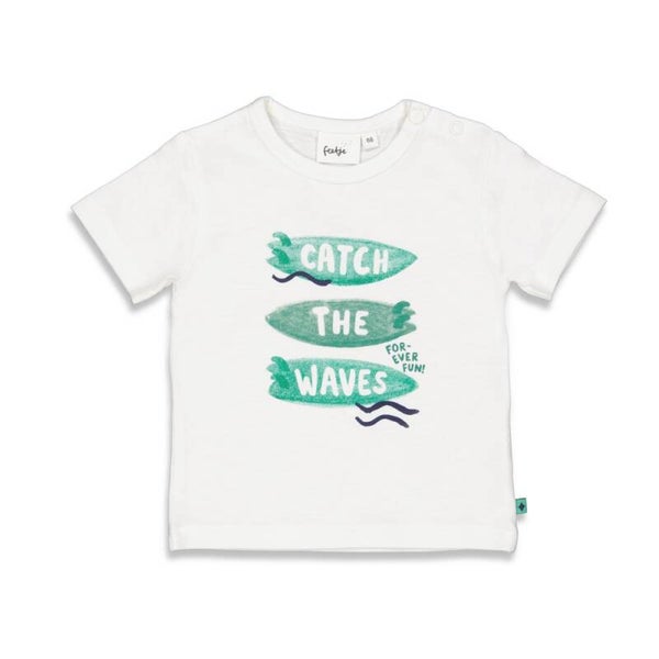 -70%  Feetje T-shirt Offwhite - Surf's Up Club