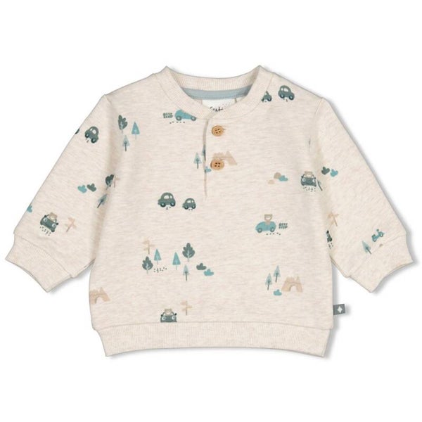 Feetje Sweater AOP - Beep Beep